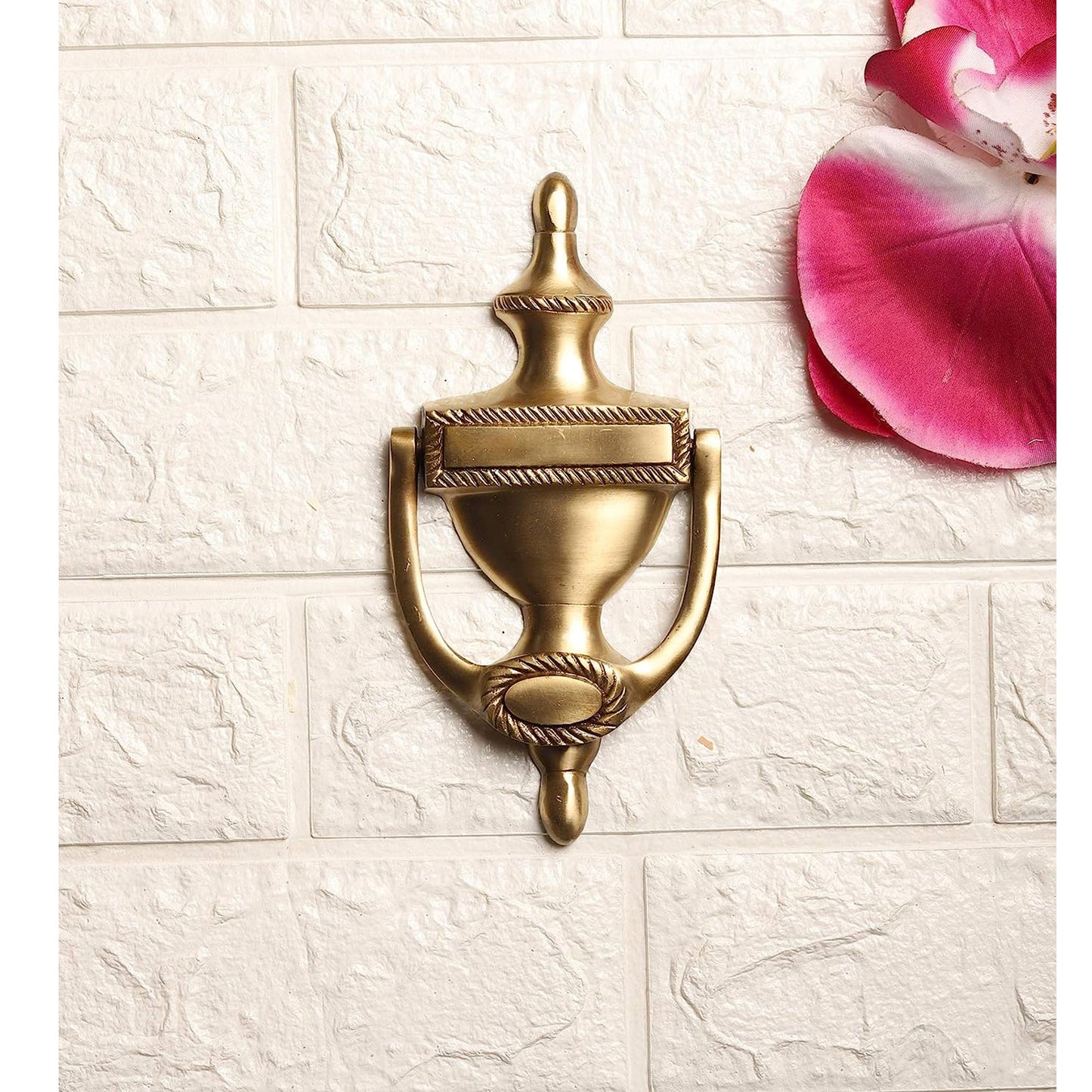 Brass Georgian 8" Round Door Knocker