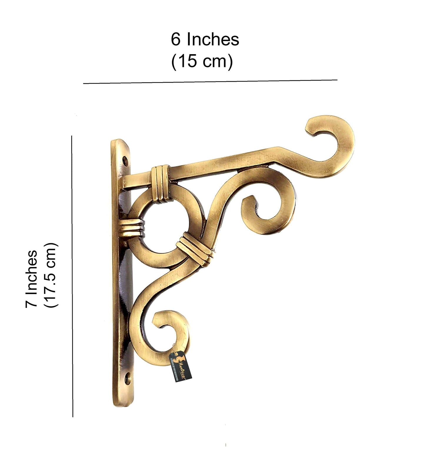 Ethnic Carved Brass Wall Lantern Diya Hanger