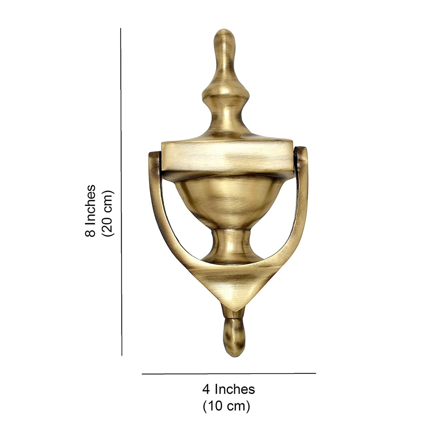 Brass Georgian 8" Round Door Knocker