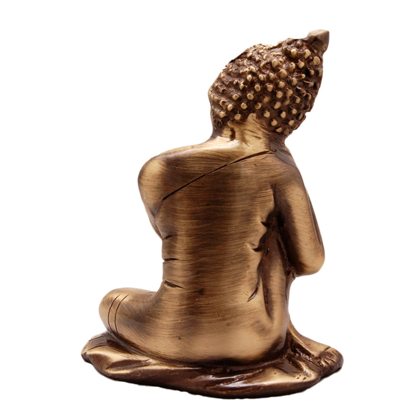 Brass Buddha Resting Showpiece