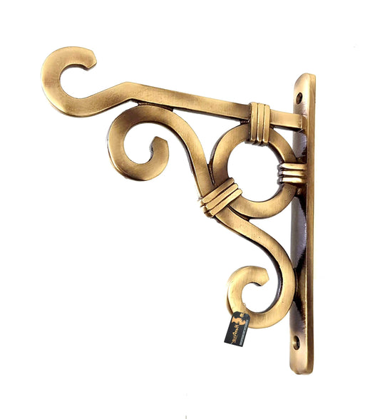 Ethnic Carved Brass Wall Lantern Diya Hanger