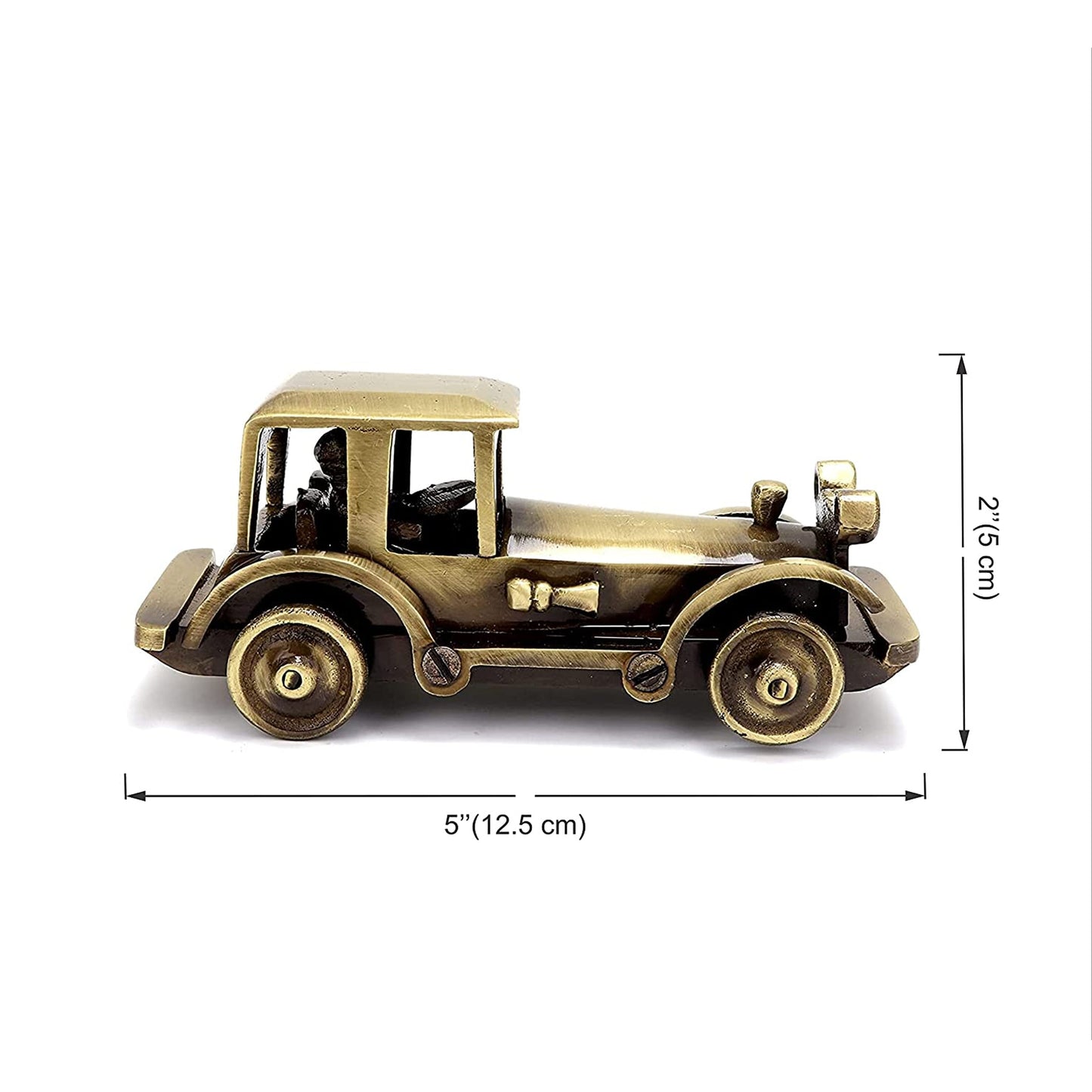 Brass Vintage Motor Car Showpiece Figurine Statue for Home