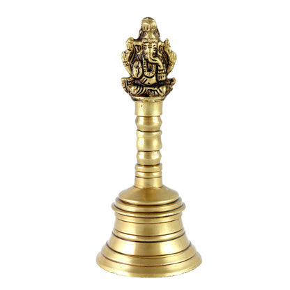 Brass Ganesha Pooja Hand Bell