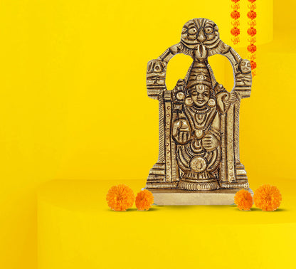 Venkateshwara Balaji Idol | 100% Pure Brass | Antique Finish