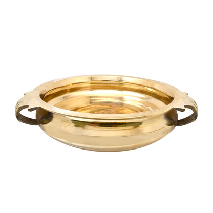 Brass Urli Traditional Bowl Showpiece, Natural Brass, Standard, Antique Yellow