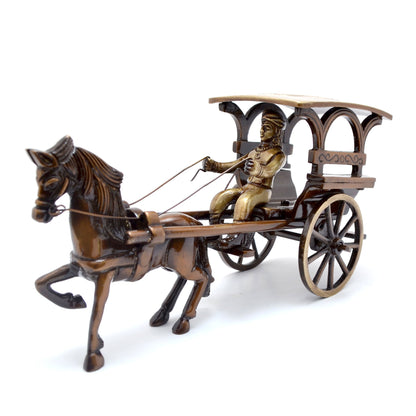 Brass European Horse Carriage Showpiece