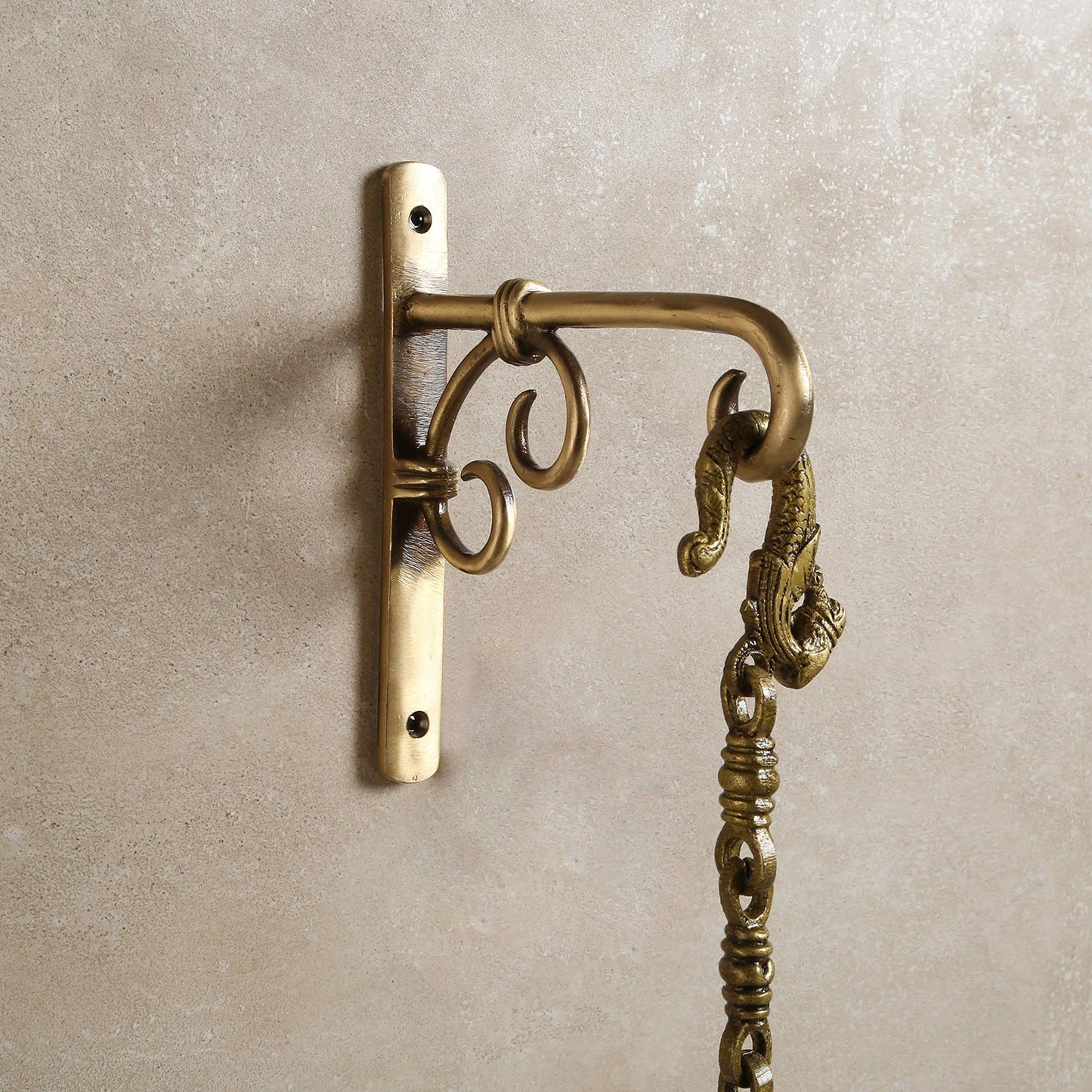 Brass Wall Lantern Diya Hanger