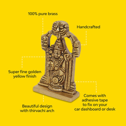 Venkateshwara Balaji Idol | 100% Pure Brass | Antique Finish