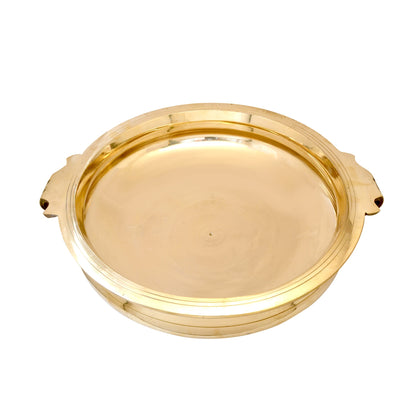 Brass Urli Traditional Bowl Showpiece, Natural Brass, Standard, Antique Yellow