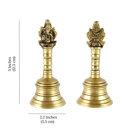 Brass Ganesha Pooja Hand Bell