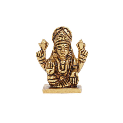 Gaja Lakshmi Brass Idol | 100% Pure Brass | Antique Finish