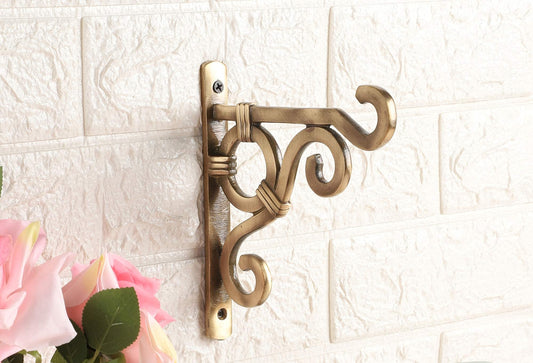 Ethnic Carved Brass Wall Lantern Diya Hanger