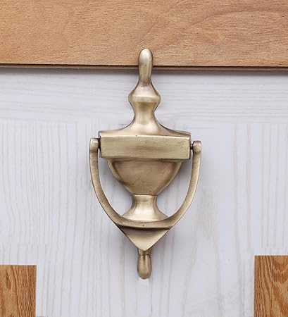 Georgian Design 8" Oval Brass Door Knocker